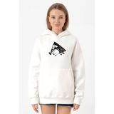 Monogatari Anime Suruga Monkey Symbol Beyaz Kadın 3İp Kapşonlu Sweatshirt