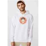 Monogatari Anime Takeo Gouda Circle Poster Beyaz Erkek 3İp Kapşonlu Sweatshirt