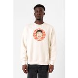 Monogatari Anime Takeo Gouda Circle Poster Ekru Erkek 2ip Sweatshirt