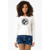 Monogatari Anime Tsubasa Cat Symbol Ekstra Uzunkol Sweatshirt Ekru