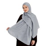 Monogram Dama Desen Şal, Gri