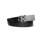 Monogram Plaque Buckle 35mm Adj Siyah Erkek Kemer