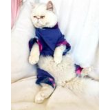 Monogram Purp Polar Kedi Tulum Pijama XL