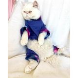 Monogram Purp Polar Kedi Tulum Pijama