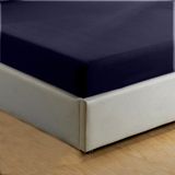 Monohome %100 Pamuklu Ranforce Fitted Lacivert Çift Kişilik Lastikli Çarşaf 180*200 - 180 x 200 cm