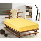 Monohome %100 Pamuklu Ranforce Fitted Sarı Tek Kişilik Lastikli Çarşaf 100*200 - 100 x 200 cm