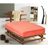 Monohome %100 Pamuklu Ranforce Fitted Somon Tek Kişilik Lastikli Çarşaf 100*200 - 100 x 200 cm