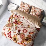 Monohome 38786 Indiano 3D Pamuk Saten Çift Kişilik 200x220 cm Nevresim Takımı
