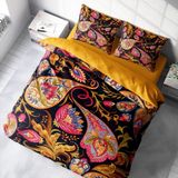 Monohome 40321 Indian 3D Pamuk Saten Çift Kişilik 200x220 cm Nevresim Takımı