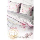 Monohome Anneler Günü 6 3D Saten Pamuk Çift Kişilik Nevresim Takımı