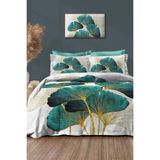 MonoHome Anneler Günü Çift Kişilik %100 Pamuk Saten Premıum Nevresim Takımı – Luxury Leaves