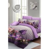 MonoHome Anneler Günü Premium Pamuk Saten Nevresim Takımı Özel Tasarım Butterfly – Çift Kişilik