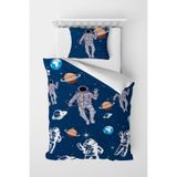 Monohome Astro Blue 3d Pamuk Saten Çocuk Nevresim Takımı