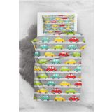 Monohome Baby Car 3D Pamuk Saten Bebek Nevresim Takım