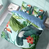 Monohome Birdie 3D Pamuk Saten Renkli Çift Kişilik 200x220 cm Nevresim Takımı