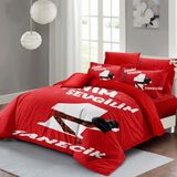Monohome Bitanecik Sevgilim 200x220 cm Kırmızı Beyaz Sevgililer Günü Çift Kişilik Pamuk Saten Nevresim Takımı