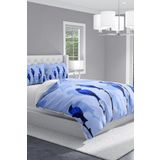 Monohome Blue Bird 3D Pamuk Saten Çift Kişilik 200x220 cm Nevresim Takımı