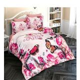 Monohome Butterfly 2 3D Pamuk Saten Çift Kişilik 200x220 cm Nevresim Takımı