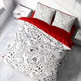 Monohome Catsy 3D Renkli Çift Kişilik 200x220 cm Nevresim Takımı