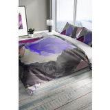 Monohome Cattleya Mandala 3D Pamuk Saten Çift Kişilik Nevresim Takımı