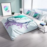 Monohome Cattleya Moon 3D Dijital Baskılı Çift Kişilik Nevresim Takımı