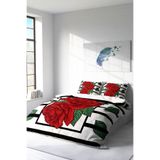MONOHOME Çift Kişilik 3D Digital Rose Box Pamuk Saten Nevresim Takımı, monohome2780HF
