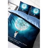 MONOHOME Çift Kişilik 3D Dijital Baskılı Pamuk Saten Nevresim Takımı, monohome18795HF