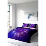 MONOHOME Çift Kişilik Astroloji Desenli 3D Digital Pamuk Saten Nevresim Takımı, monohome3503HF