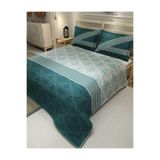 MONOHOME Çift Kişilik Jakar Dokuma Pike Takımı, Yeşil, 220x240cm, pike4344