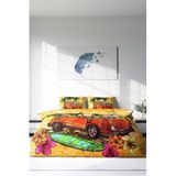 MONOHOME Çift Kişilik Lastikli Çarşaflı Pamuk Saten Nevresim Takımı Caravan, monohome62651