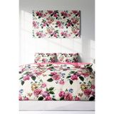 MONOHOME Çift Kişilik Lastikli Çarşaflı Pamuk Saten Nevresim Takımı Dance Of Roses, monohome63207