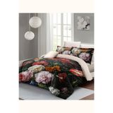 MONOHOME Çift Kişilik Nevresim Takımı Özel Dokuma Pamuk Saten 3D Digital Big Roses, MONOHOME68837