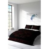 MONOHOME Çift Kişilik Nevresim Takımı Özel Dokuma Pamuk Saten 3D Digital Black Baroque, monohome7358HF