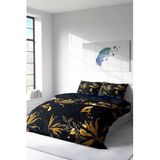 MONOHOME Çift Kişilik Nevresim Takımı Özel Dokuma Pamuk Saten 3D Digital Gold Leaf, monohome2605HF