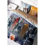 MONOHOME Çift Kişilik Nevresim Takımı Özel Dokuma Pamuk Saten 3D Digital New York Baskılı, monohome3978HF