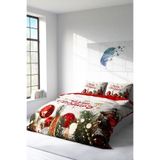 MONOHOME Çift Kişilik Nevresim Takımı Özel Dokuma Pamuk Saten 3D Digital Noel Desenli, monohome4739HF