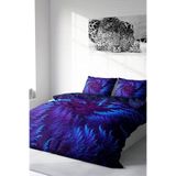 MONOHOME Çift Kişilik Nevresim Takımı Özel Dokuma Pamuk Saten 3D Digital Purple Energy, monohome18801HF