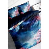 MONOHOME Çift Kişilik Nevresim Takımı Özel Dokuma Pamuk Saten Fantasy Dream Lacivert, monohome67014