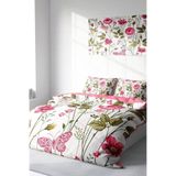 MONOHOME Çift Kişilik Nevresim Takımı Pembe Relax Flower Dijital Baskılı, monohome2339HF