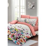 MONOHOME Çift Kişilik Pamuk Saten Mango Butterfly Nevresim Takımı, monohome2372