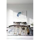 MONOHOME Çift Kişilik Pamuk Saten Nevresim Takımı SnowWolf, monohome64761
