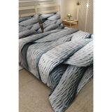 MONOHOME Çift Kişilik Pike Takımı Jakar Dokuma Rope Burgu Lacivert 220x240, pike4344
