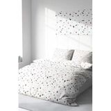 MONOHOME Çift Kişilik Terrazzo Desenli 3D Dijital Baskılı Pamuk Saten Nevresim Takımı, monohome16814HF
