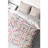 Monohome Colorful Lines Modern Renkli Çift Kişilik 200x220 cm Nevresim Takımı