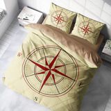 Monohome Compass Klasik Renkli Çift Kişilik 200x220 cm Nevresim Takımı