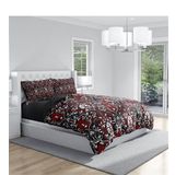 Monohome Damask Rose 3D Renkli Çift Kişilik 200x220 cm Nevresim Takımı