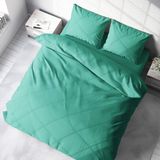 Monohome Deluxe Çift Taraflı Pamuk Ranforce Somon Yeşil 160x220 cm Tek Kişilik Nevresim Takımı