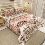 Monohome Ethnic Motif Jakar Dokuma Pamuklu 3D Dijital Baskı Pike Takım