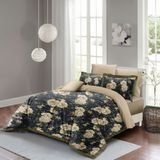 Monohome Flower Nefti 3d Pamuk Saten Çift Kişilik Nevresim Takımı