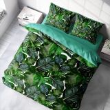 Monohome Green Forest 3D Saten Çift Kişilik Nevresim Takımı